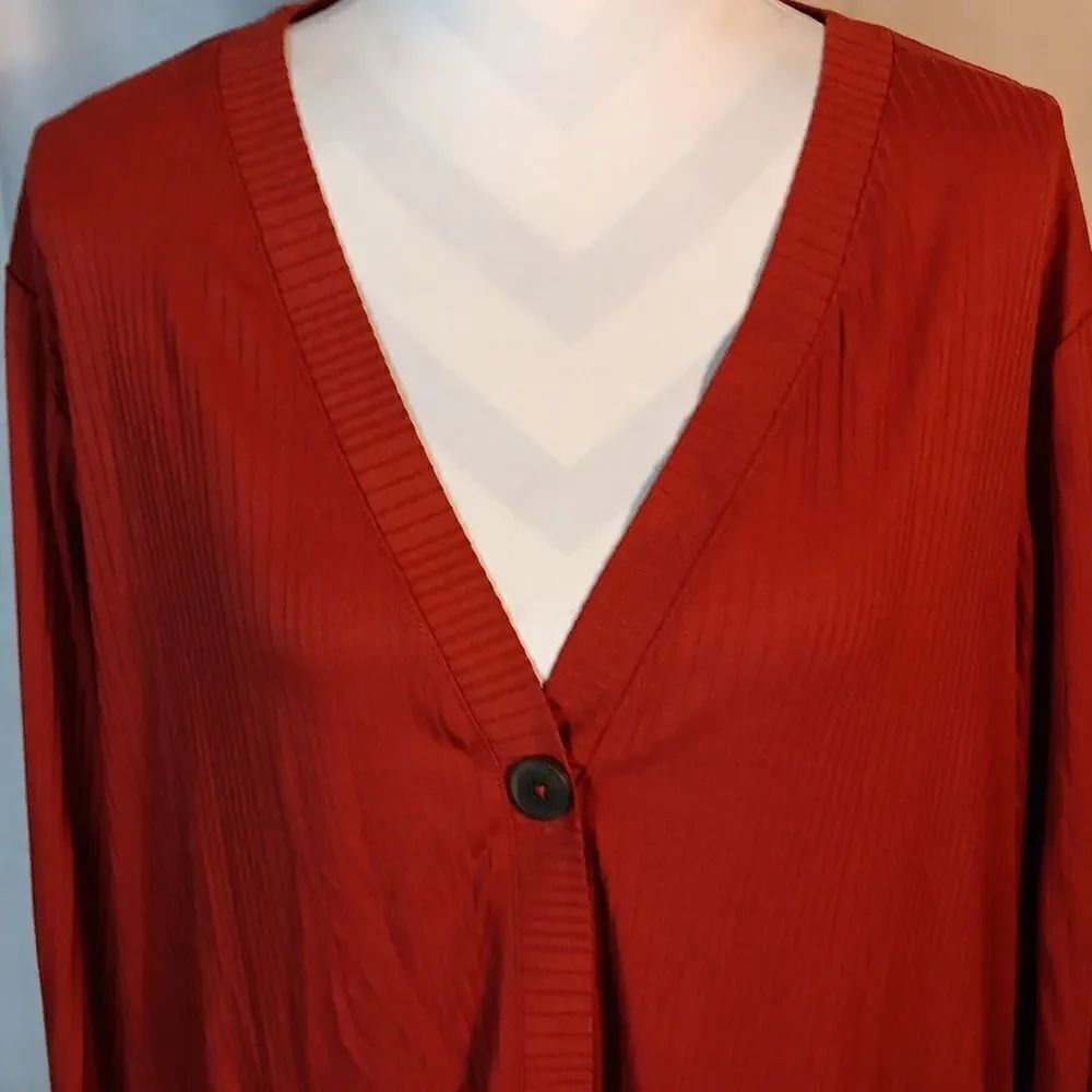 Lane Bryant Lightweight Button-Up Cardigan - Picture 2 of 7